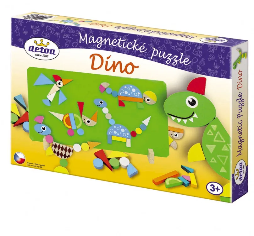 Puzzle Detoa Magnetické puzzle Dinosaury
