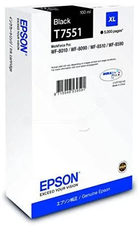 Cartridge Epson T7551 XL čierna