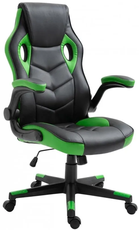 Herná stolička BHM GERMANY Omis, čierna / zelená
