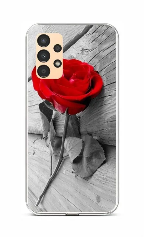 Kryt na mobil TopQ Kryt Samsung A13 Červená ruža 85290