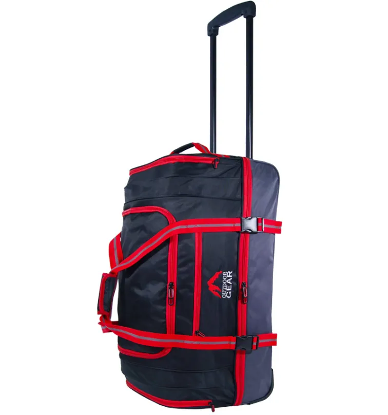 Cestovná taška na kolieskach GEAR T-805/22 "- čierna / červená