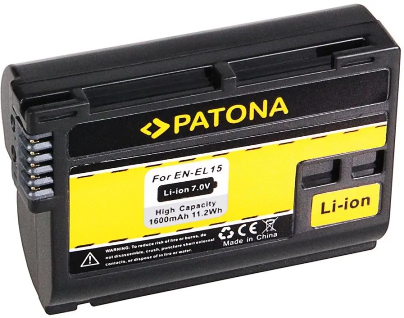 Batéria pre fotoaparát PATONA pre Nikon EN-EL15 1600mAh Li-Ion 7V