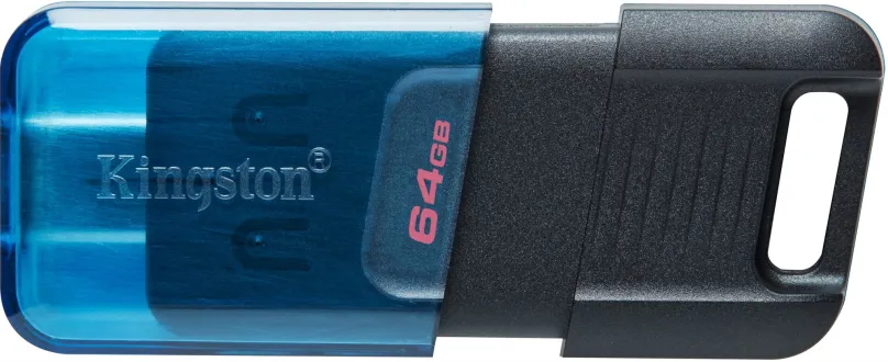 Flash disk Kingston DataTraveler 80M 64 GB, 64 GB - USB 3.2 Gen 1 (USB 3.0), konektor USB-