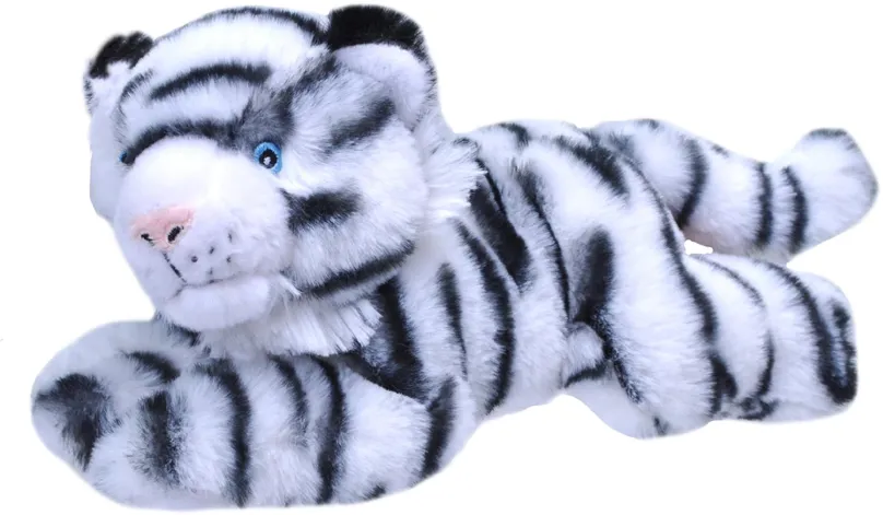 Plyšák WILD REPUBLIC plyšový Tiger biely ležiaci 25 cm