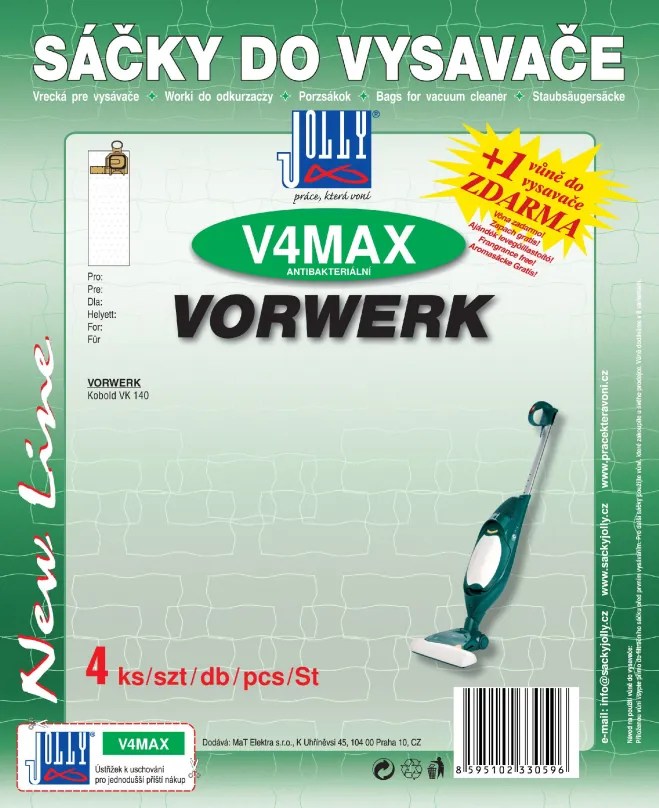 Vrecká do vysávača Vrecká do vysávača V4 MAX - textilné