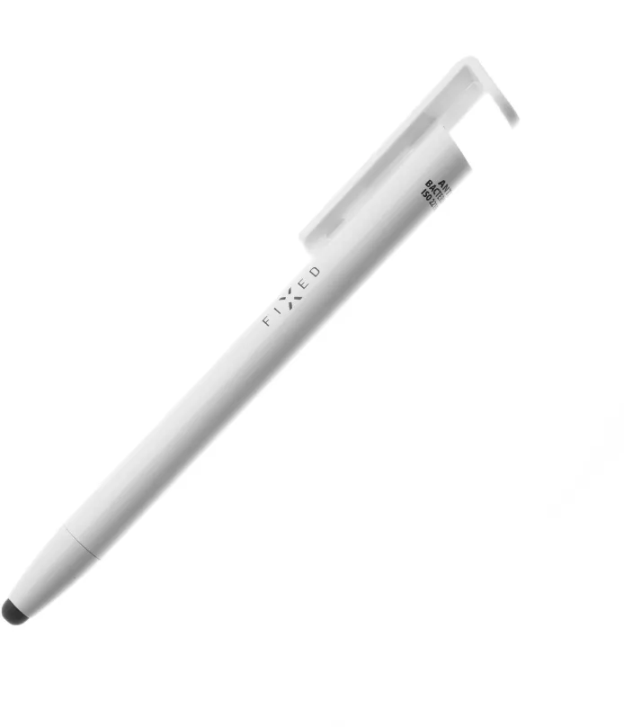 Dotykové pero (štýlus) FIXED Pen 3v1 s funkciou stojančeka biela