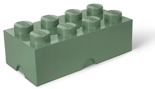 Úložný box LEGO úložný box 250 x 500 x 180 mm - army zelená, objem 23 litrov, rozmery 50 x
