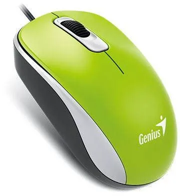 Myš Genius DX-110 Spring green, drôtová, optická, symetrická, pripojenie cez USB, citlivo
