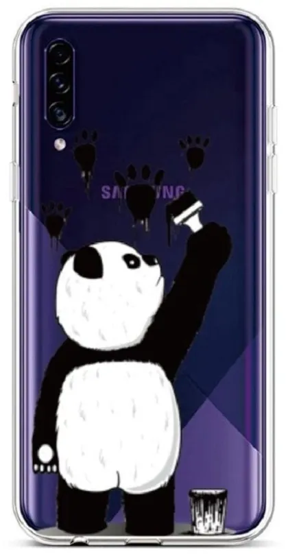Kryt na mobil TopQ Samsung A30s silikón Rebel Panda 45275