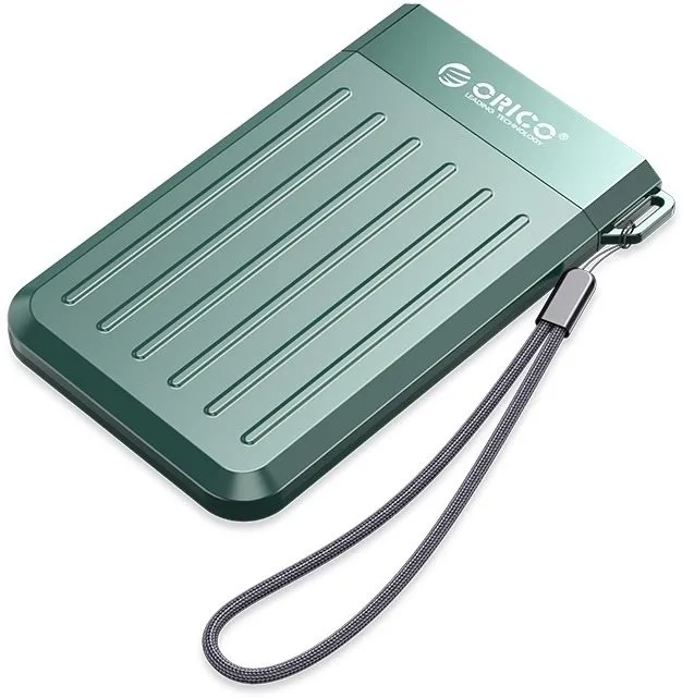 Externý box ORICO M25C3 2.5" USB 3.1 Gen1 Type-C HDD Enclosure, zelený