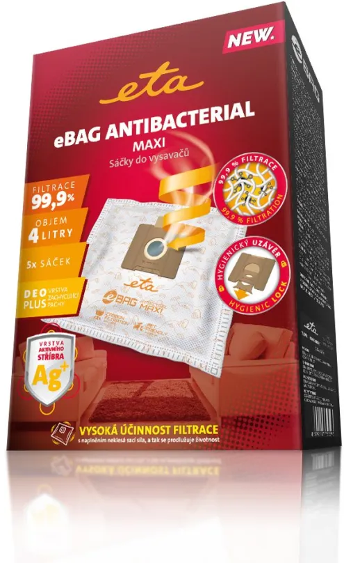 Sáčky do vysávača ETA eBAG Antibacterial Maxi 9600 68021