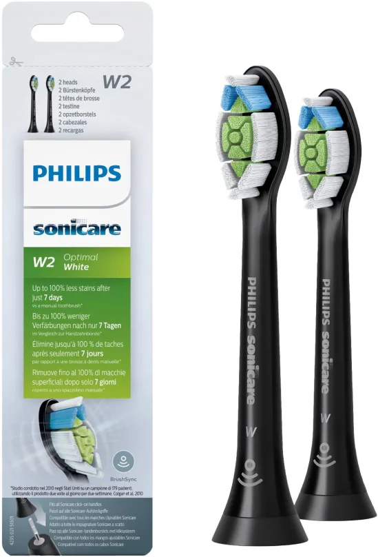 Náhradná hlavica k zubnej kefke Philips Sonicare Optimal White HX6062/13, 2 ks