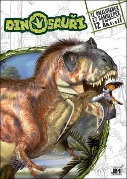 JIRI MODELS Omaľovánky so samolepkami Dinosaury