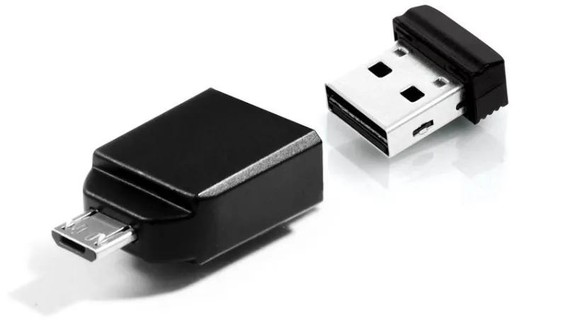 Flash disk Verbatim Store 'n' Stay Nano 16GB + OTG, čierna