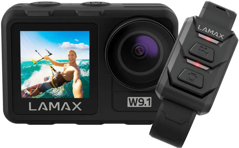 Outdoorová kamera LAMAX W9.1, vodotesná 4K/60 fps, Full HD až 120 fps, dotykový 2“ displej