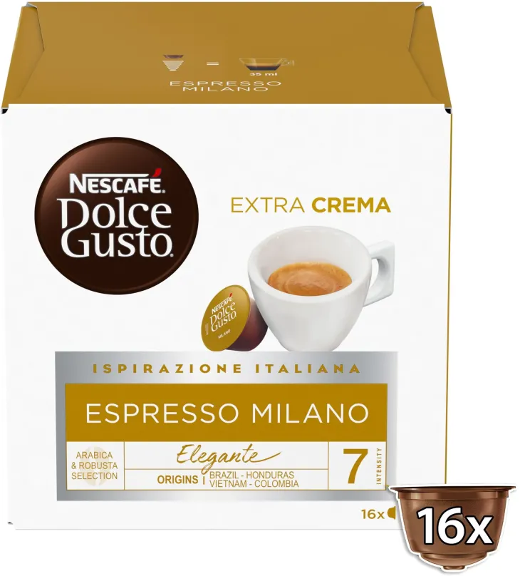 Kávové kapsule NESCAFÉ® Dolce Gusto® Espresso Milano 16 ks