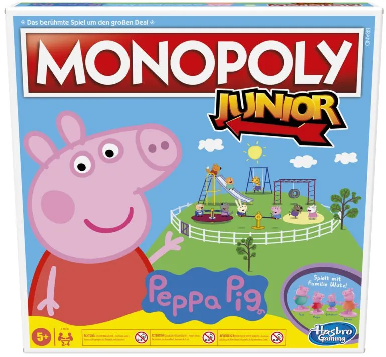 Dosková hra Monopoly Junior Prasiatko Peppa CZ SK
