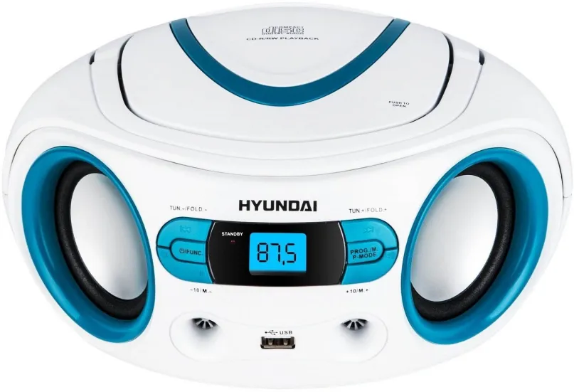 Rádiomagnetofón Hyundai TRC 533 AU3WBL bielo-modrý