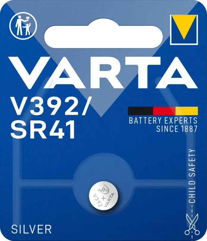Gombíková batéria VARTA špeciálna batéria s oxidom striebra V392/SR41 1ks