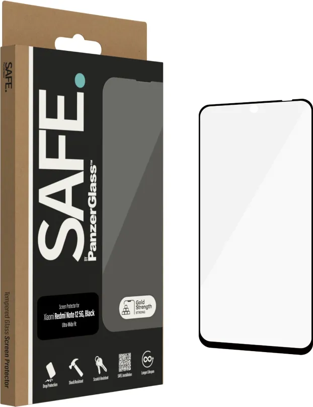 Ochranné sklo SAFE. by PanzerGlass Xiaomi Redmi Note 12 5G | Poco X5, pre POCO Redmi Note