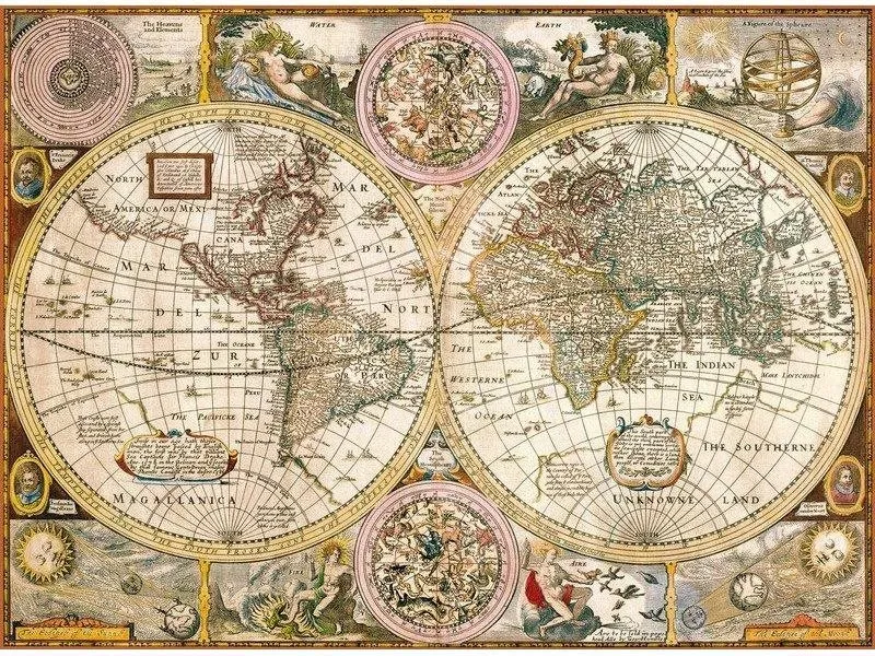 Puzzle Clementoni Puzzle Stará mapa 3000 dielikov