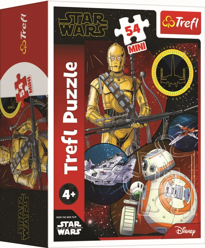 TREFL Puzzle Star Wars: C3PO a BB8 54 dielikov