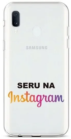 Kryt na mobil TopQ Samsung A20e silikón Instagram 42935