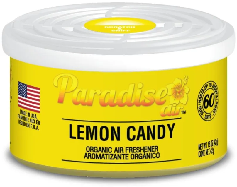 Osviežovač vzduchu Paradise Air Organic Air Freshener 42 g vôňa Lemon Candy