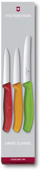 Sada nožov Victorinox sada nožov na zeleninu 3ks Swiss Classic plast farebný