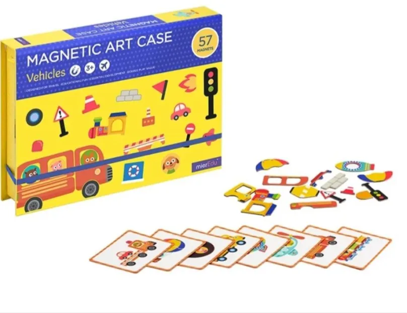 Vzdelávacia hračka MierEdu Magnetický kufrík - autá