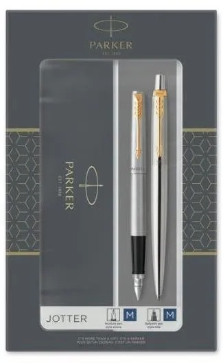 Súprava písacích potrieb PARKER Jotter Stainless Steel GT Duo Set