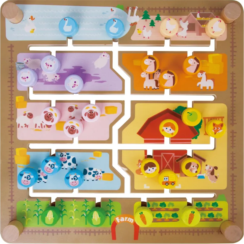 Interaktívna hračka Vkladačka / edukačné labyrint 2v1