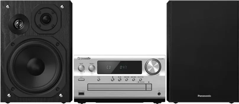 Minisystém Panasonic SC-PMX802E-S, s reproduktormi s výkonom 120 W, FM a DAB+ rádio s 30