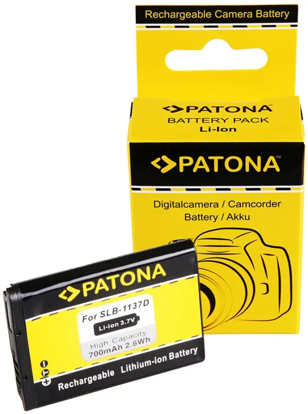 Batérie pre fotoaparát Paton pre Samsung SLB-1137D 700mAh