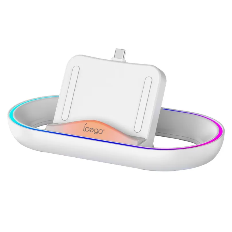 Dobíjacia stanica iPega P5P02 Charger Dock s RGB pre Playstation Portal Remote Player White