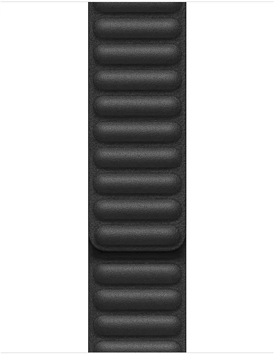 Remienok Apple 40mm čierny kožený ťah - veľký