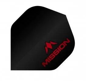 Letky na šípky Mission Letky Logo - Black/Red F2504