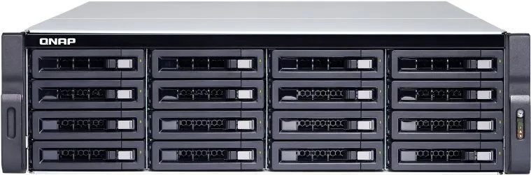 NAS QNAP TS-1683XU-RP-E2124-16G, externý box pre 16× 2,5" a 3,5", SSD + HDD, CPU