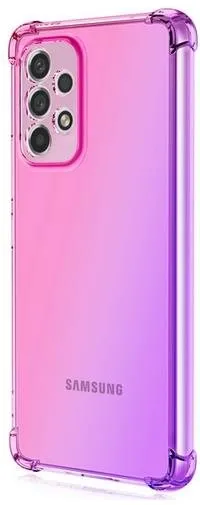 Kryt na mobil TopQ Kryt Samsung A23 5G Shock dúhový ružovo-fialový 87129