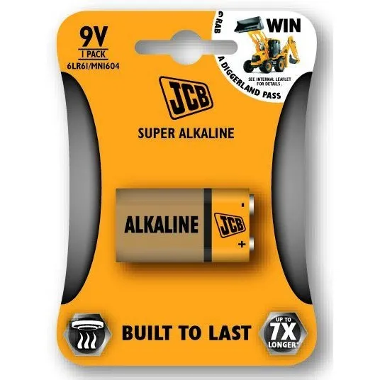 JCB SUPER alkalická batéria LR06, blister 4 ks