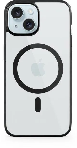 Kryt na mobil Epico Mag + Hero kryt pre iPhone 15 s podporou MagSafe - transparentná čierna