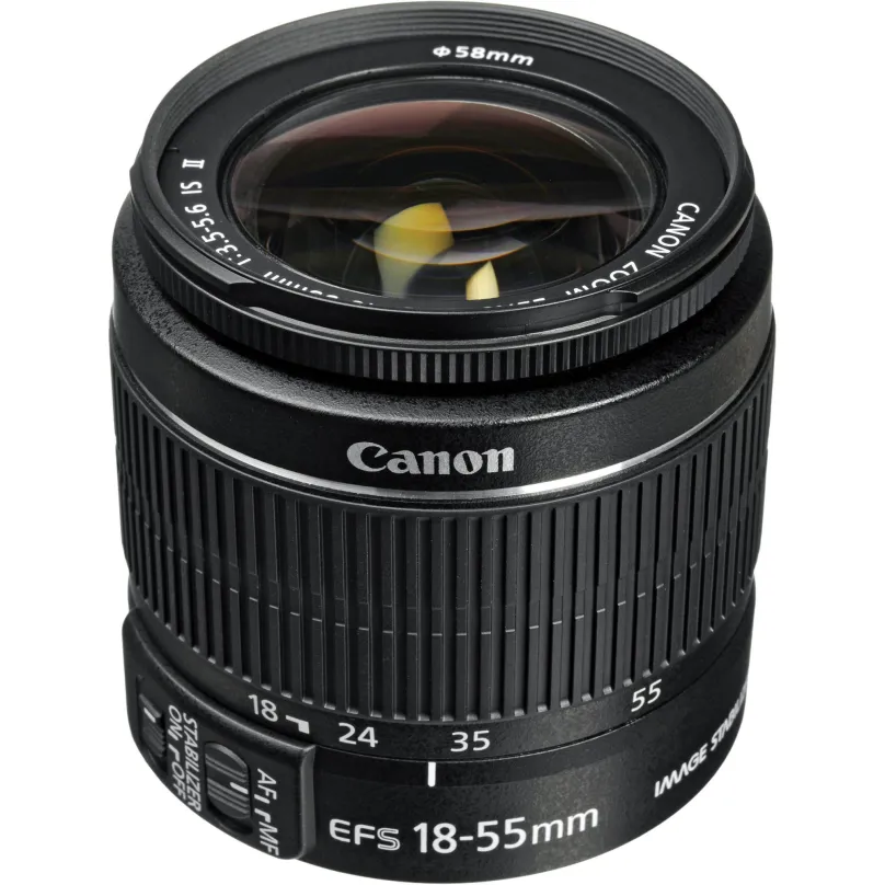 Objektív Canon EF-S 18-55mm f/3.5 - 5.6 IS II Zoom čierny