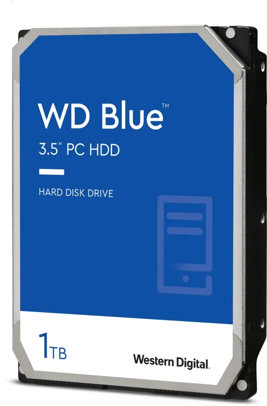 Pevný disk WD Blue 1TB, 3.5", SATA III, maximálna rýchlosť prenosu 150 MB/s, cache 64