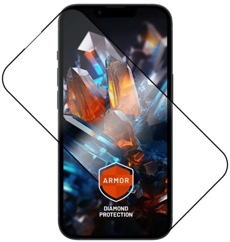 Ochranné sklo FIXED Armor s aplikátorom pre Apple iPhone 14 Plus/13 Pre Max čierne