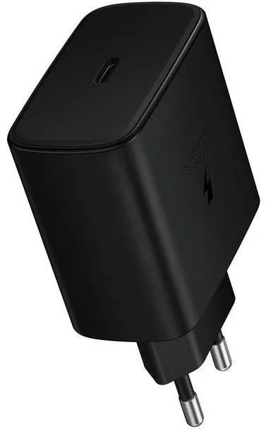 Nabíjačka do siete Samsung Quickcharge USB-C 45W Cestovná nabíjačka Black (OOB Bulk)
