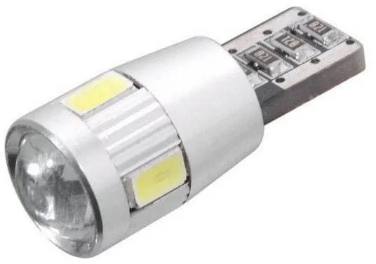 LED autožiarovka COMPASS 6 SMD LED 12V T10 biela