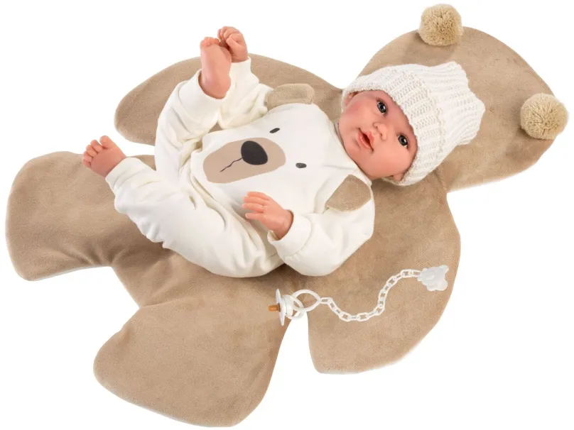 Bábika Llorens 63645 New Born - realistická bábika bábätko so zvukmi a mäkkým látkovým telom - 36 cm