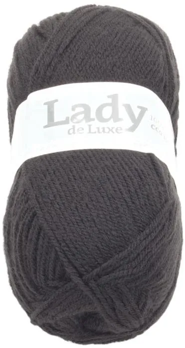 Priadza Lady NGM de luxe 100g - 901 čierna