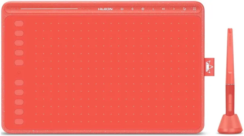 Grafický tabliet Huion HS611 – Coral Red