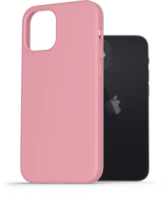 Kryt na mobil AlzaGuard Premium Liquid Silicone Case pre iPhone 12 mini ružové